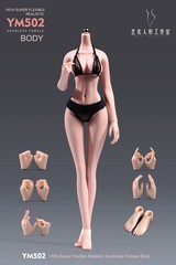 1/6 Female Pale Body Flexible Large Breast Thin Waist 12″ Action Figure +Details