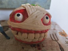 Attack Of The Killer Tomatoes Mummato Action Figure 1991 RARE HTF Dr Gangreen