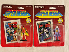Original 1990 ERTL DC COMICS SUPER HEROES DIECAST FIGURES * COMPLETE SET Sealed