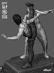 The Way of the Dragon | 3D Printed Wicked Diorama | Unpainted Fan Made 1/8 Scale