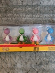 Super Mario Yoshi Multi Pack Yellow Purple Green Pink Blue Jakks Pacific 2.5″