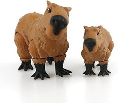 3D Printed Animals Capybara, Flexible Articulated Poseable 3D Printed Animals…