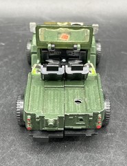 Vintage 1984 Transformers G1 Hound Takara Jeep Original w/ Weapons Missing Tire