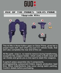 GoBettterStudio GB-1168 upgrade kits for Age of the prime Solus Prime,in stock