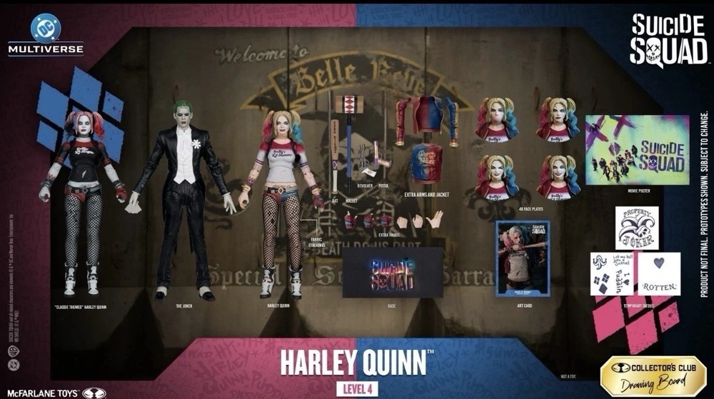 Harley Quinn Joker McFarlane Collector Club Harley Quinn Suicide Squad Level 4