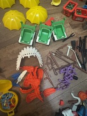 VTG Lot Play Mobile Figurines, Cowboys, Circus, Animal Figurines & Accessories