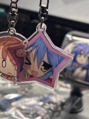 Lucky Star Konata Izumi Acrylic 5 cm Keychain Keyring Cosplay Gift Pendant Toys