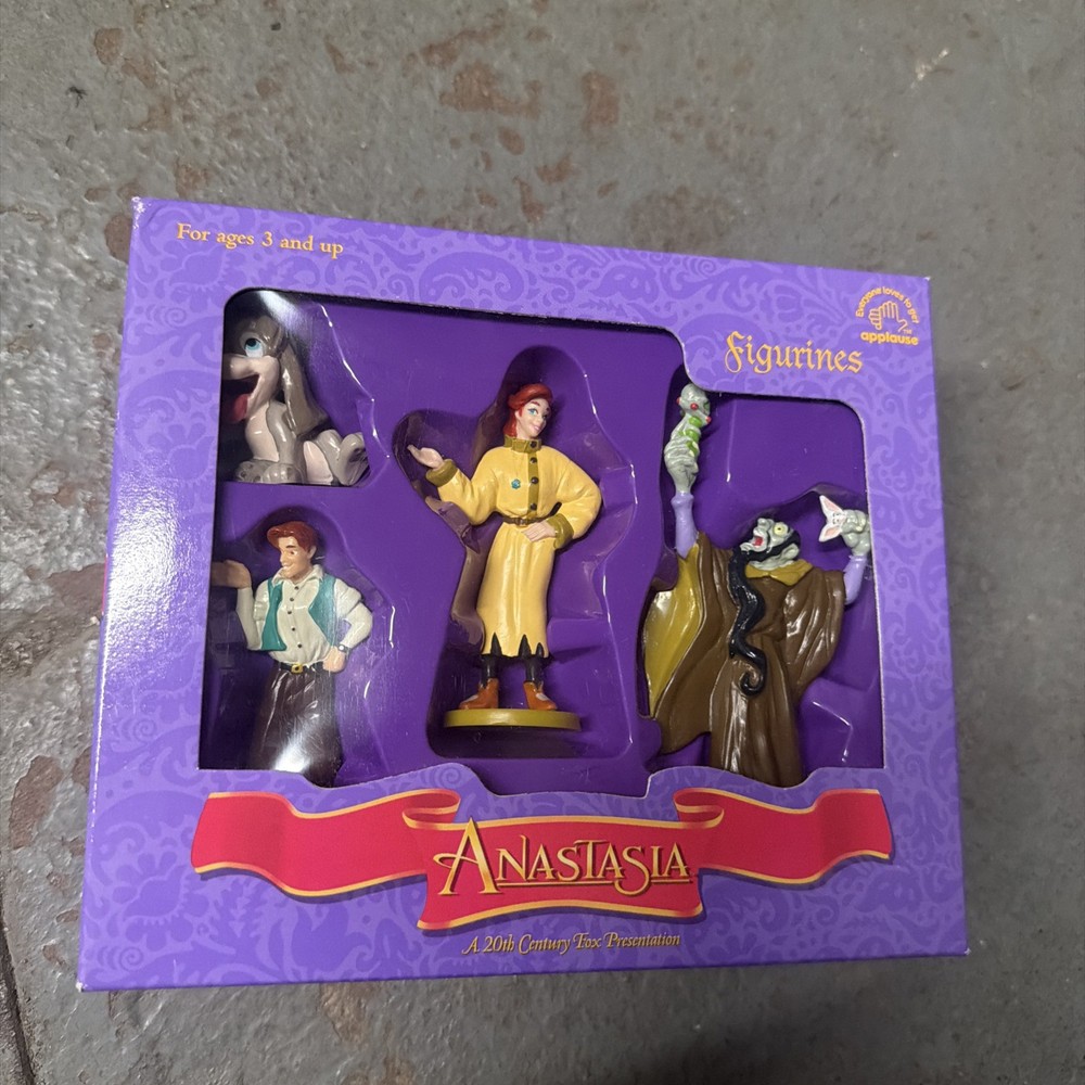 VTG Applause 1997 Blockbuster Exclusive 20th Century Fox Anastasia Figurine Set