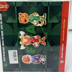 FIFA World Cup Soccer Football Player Mascots Action Figure Set 6-Pack New In