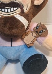 Bob Ross with Paint Brush & Palette Plush 8”