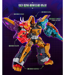 Miniforce Dinoid Warrior Dino Emperor EX Transformer Robot K TOY 13.8in 2026 NEW