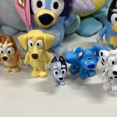 Bluey and Friends Family Figures And Plush Lot of 23 Items. Clean. Smoke Free.