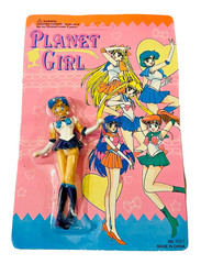 2 LOT Vintage Planet Girl Imitation of Sailor Moon MERCURY & MARS Figurines
