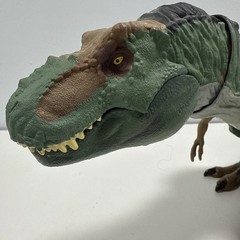 Custom Mattel Jurassic World Bull Buck T-Rex Rebirth Inspired Green Rex Escape