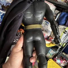 Batman Batman Franchise Action Figure w/ Cape, Black/Gold Plastic & Fabric