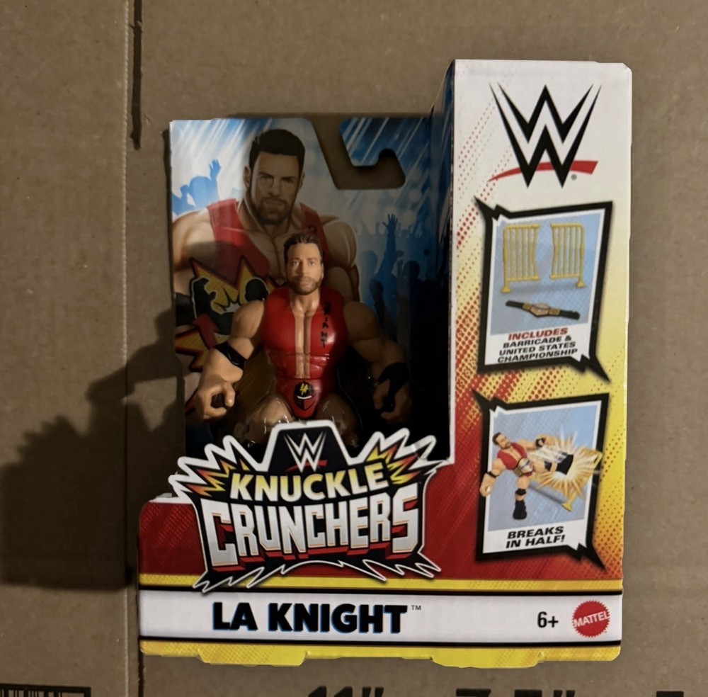 LA Knight – WWE Knuckle Crunchers 7 Mattel Toy Wrestling Action Figure