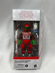 Hasbro Star Wars Mandalorian Warrior Holiday Edition Black Series NEW/SEALED