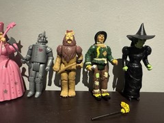 Wizard Of Oz Action Figures Set of 6 1988 50th MGM Turner Poseable, 3.75″ Figure