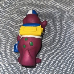 Vtg 1992 Lyons Group 7″ Barney Purple Dinosaur Coin Piggy Bank Back to School