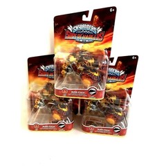 Lot of 3 Skylander Superchargers Land Vehicle Burn Cycle Toys Stickers USA New