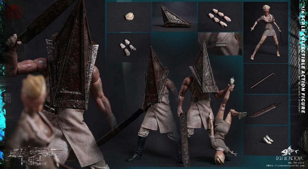 FISH BONETOYS FB-Z017 Horror Pyramid Head & Nurse 1/6 ACTION FIGURE IN STOCK