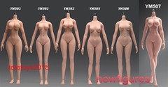stock YM 1/6 Silicone Flexible 12″ Female Girl Action Figure Body Hands Foot Toy