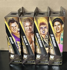 WWE Elite Collection Legends Complete Set Of 4, (Series 31) w/ Diamond Studd BAF