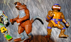 Vintage TMNT Figure Lot 1988-1991 Playmates Casey Jones Metalhead Splinter Leo