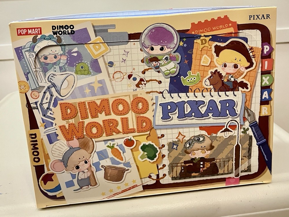 POP MART DIMOO WORLD x PIXAR Series Figures – Sealed Set (12 Blind Boxes)