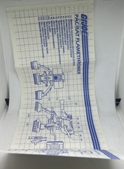 Lot of 2 Vintage 1983 GI Joe PAC RAT Machine Gun & Flame Thrower w/Blueprints