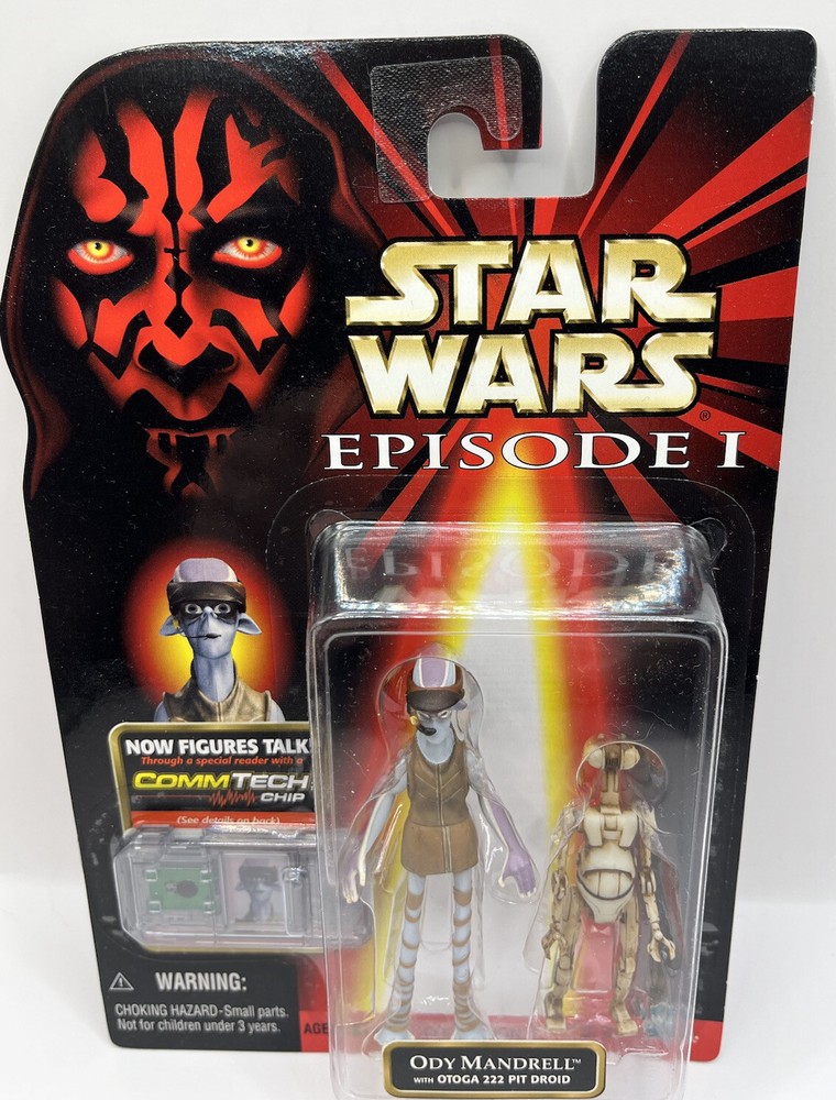 Star Wars Episode 1 Ody Mandrell With Otoga 222 Pit Droid Action Figure