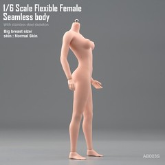 1/6 Female Seamless Flexible Body Super Large Bust Breast Silicone 12” Figure