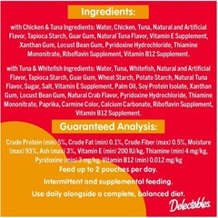 (4 pack) Delectables Stew Senior 10+ Variety Pack Lickable Cat Treats, 12-Pack