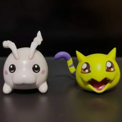 2-5cm Digimon Adventure Figures Gabumon Koromon Tokomon Collectible Toys