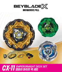 Takara Tomy Beyblade X CX-11 Emperor Might Deck Set