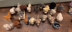 Kitty Puppy Zoo In My Pocket Assorted 34 Flocked Figures Used