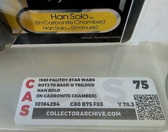 Star Wars POTF Tri Logo Han Solo Carbonite CAS 75 Vintage Figure