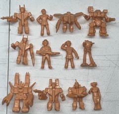 Super 7 robotech M.U.S.C.L.E. full set of 12 figures in flesh color, 2018