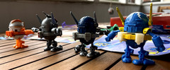 Bandai Cyclonians E.G.G. (4) Bots-Rot, Bolt, Tank, & Debris w/ mats, comics, box