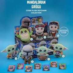 Genuine HotToys Star Wars The Mandalorian & Grogu Cosbi Blind Box Keychain Plush