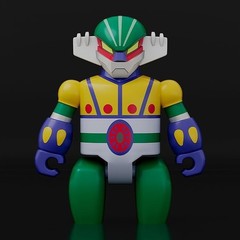 GSC BRICKROID STEEL JEEG: PANTHERROID SET ACTION FIGURE 60mm