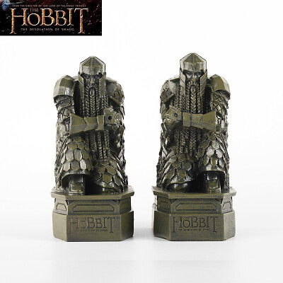 Hobbit The Lonely Mountain EREBOR Lord of The Rings Dwarf Bookends 1 Pair New