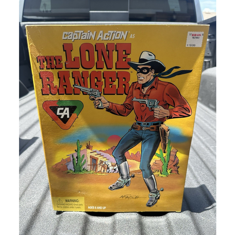 Playing Mantis Lone Ranger Hero Series Action Figure Boxed w/ Hat Rifle Pistol