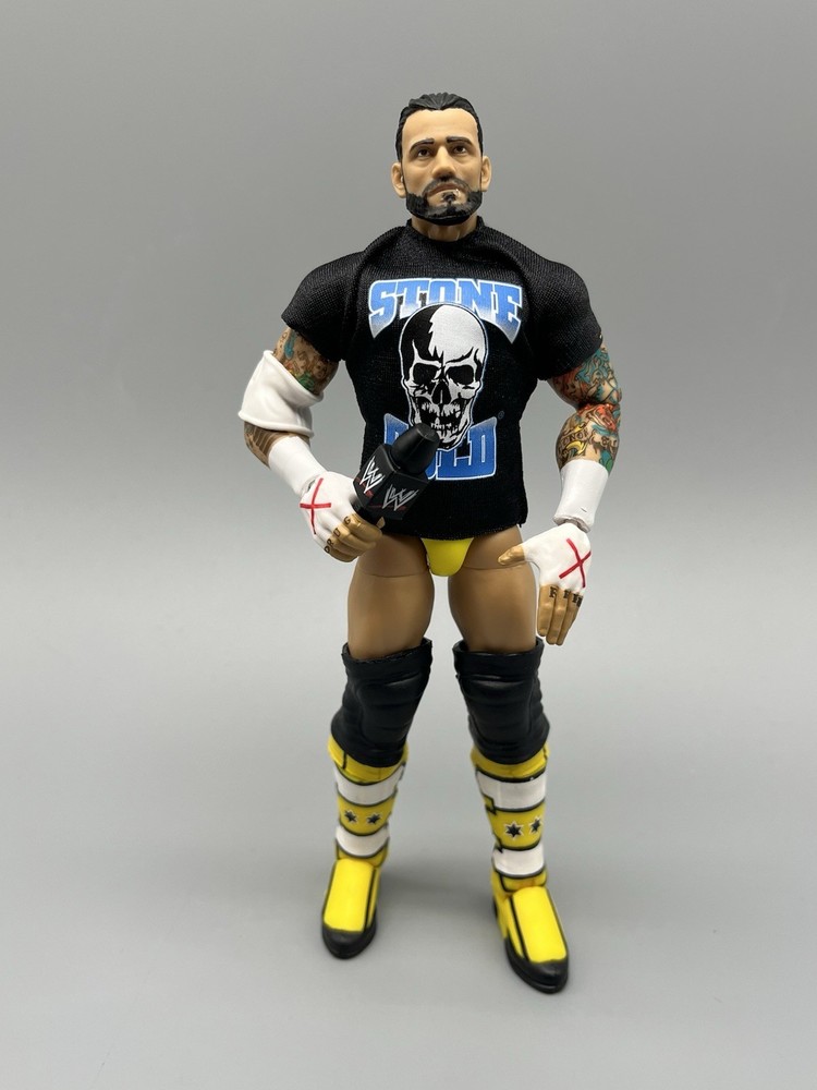 WWE Mattel Elite CM PUNK Defining Moments Ringside Wrestling Figure Pipe Bomb