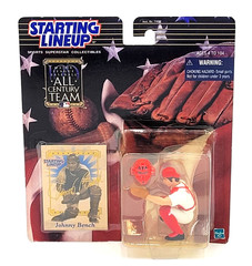 2000 Starting Lineup MLB All Century Team Johnny Bench Cincinnati Reds Figure