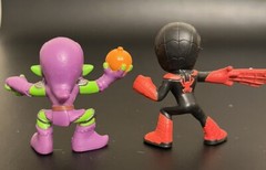 Hasbro Marvel Mini Figures Spidey and Goblin Toy or Cake Topper Approx 1.5 In