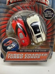 Power Rangers Turbo Charged Turbo Zords – Red Lightning Wind Chaser 1997 SEALED