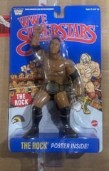 WWE Superstars – LJN – Series 3 – The Rock Blue Poster Inside!