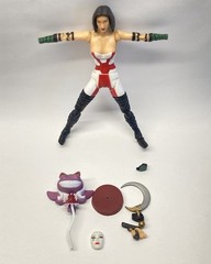 Shocker Toys Kabuki Assassin Figure Broken With Some Accessories Maxx Series