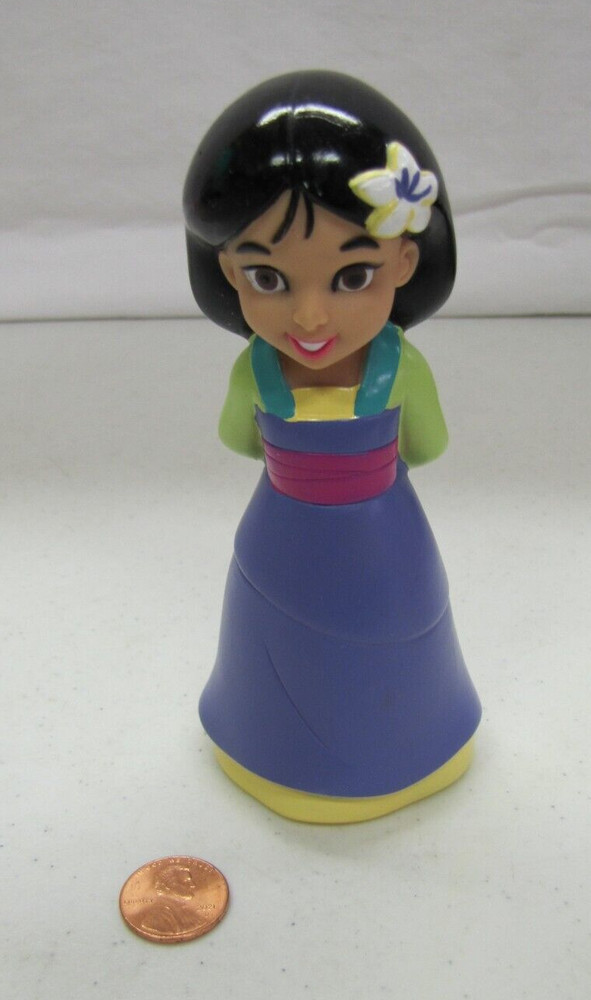 Disney Princess MULAN Purple Dress Plastic Doll 5″ Toy Figure Cake Topper